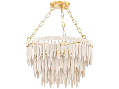 Mitzi Tiffany 1-Light Aged Brass Chandelier