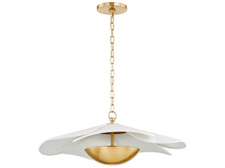 Mitzi Madeline 1-Light Aged Brass LED Pendant