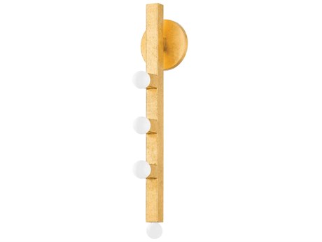 Mitzi Sutter 4-Light Vintage Gold Leaf Wall Sconce