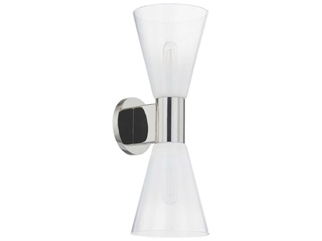 Mitzi Alma 2-Light Polished Nickel Wall Sconce