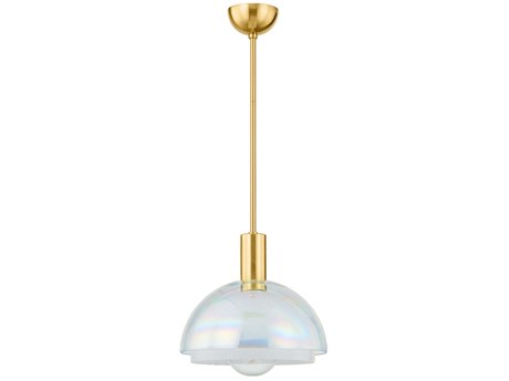 Mitzi Modena 1-Light Aged Brass Pendant