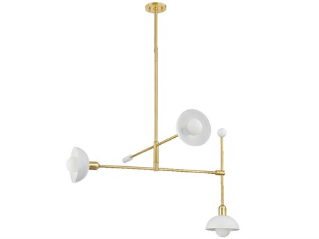 Mitzi Billie 3-Light Aged Brass Soft White Chandelier