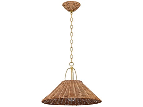 Mitzi Davida 1-Light Aged Brass Brown Pendant
