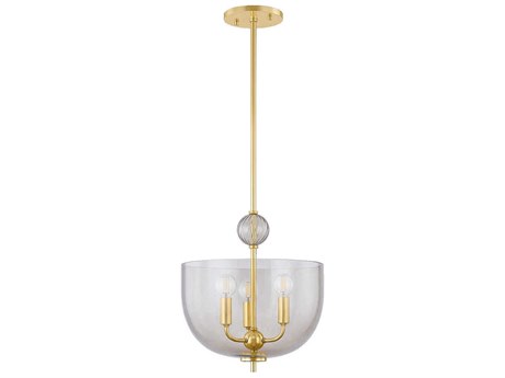 Mitzi Arianne 3-Light Aged Brass Bowl Mini Pendant