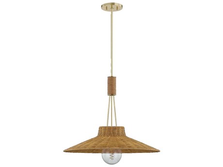 Mitzi Laudine 1-Light Aged Brass Dome Pendant
