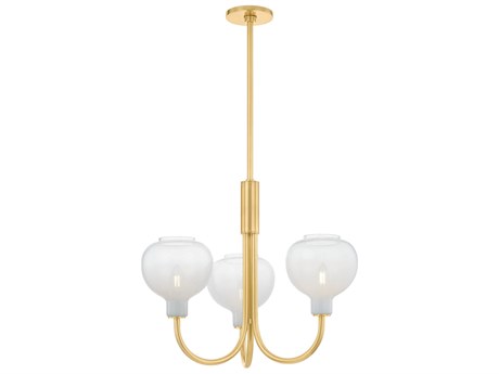 Mitzi Estelle 3-Light Aged Brass Round Chandelier