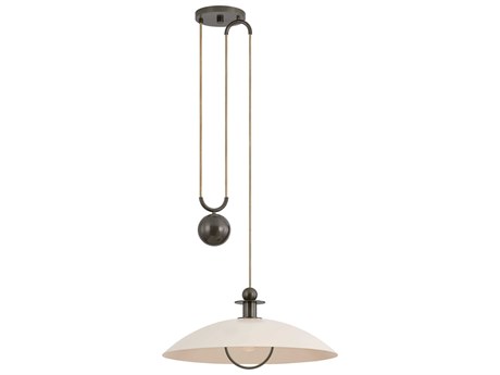 Mitzi Dottie 1-Light True Bronze Soft Bisque Dome Globe Pendant
