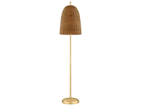 Mitzi Beatrice Aged Brass Floor Lamp