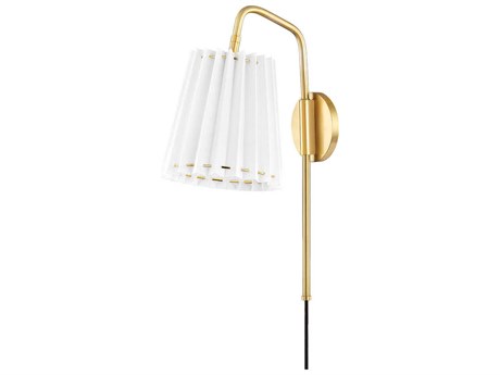 Mitzi Demi 1-Light Aged Brass Wall Sconce