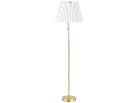 Mitzi Demi Aged Brass LED Floor Lamp