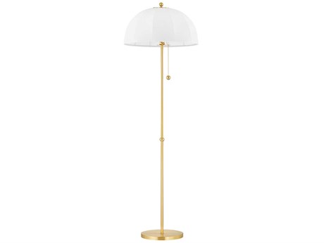 Mitzi Meshelle Aged Brass Floor Lamp