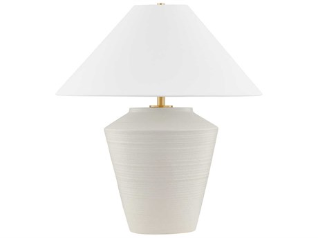 Mitzi Rachie White Linen Table Lamp