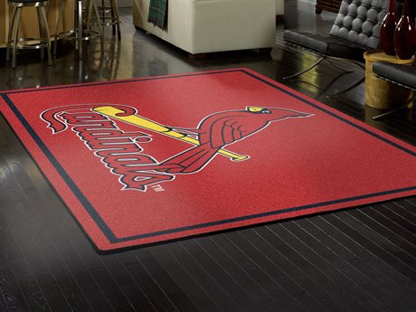Sports Area Rugs Luxedecor Milliken Mlb Team Spirit St Louis Cardinals Rectangular Rug