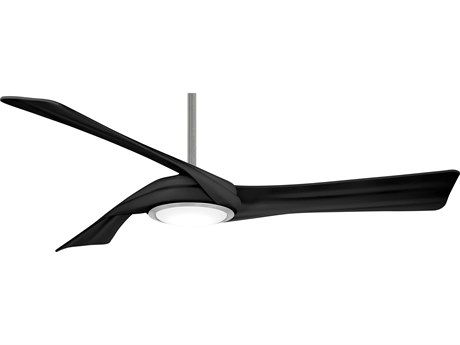 Minka-Aire Curl Brushed Nickel 1 - Light 60" LED Ceiling Fan