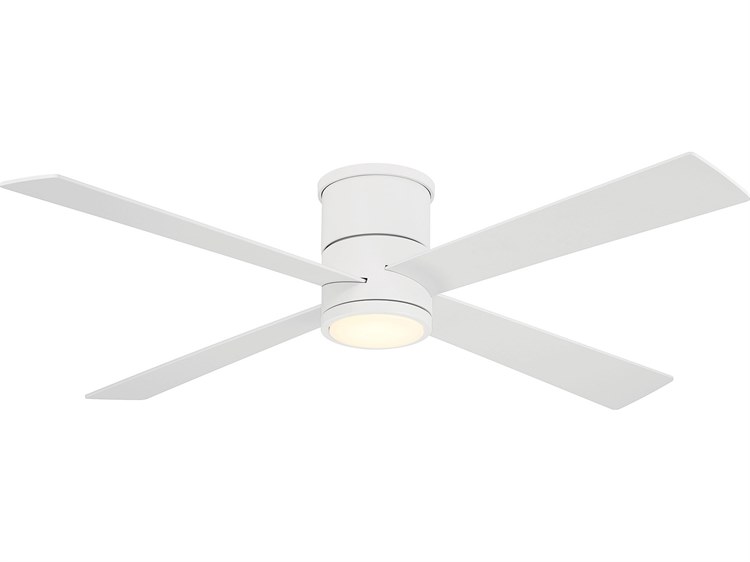 Photos - Fan Minka-Aire Falco 54" LED Ceiling  in Flat White F797L-WHF