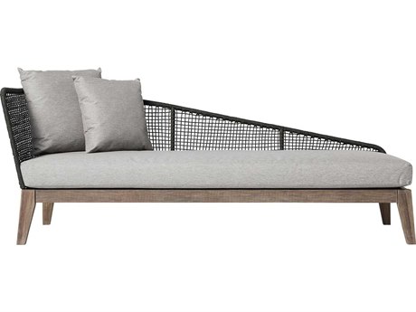 Modloft Outdoor Netta Feather Gray Cushion Right Chaise Lounge