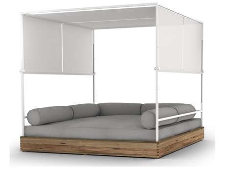 MamaGreen Aiko Teak Stainless Steel Daybed Lounge