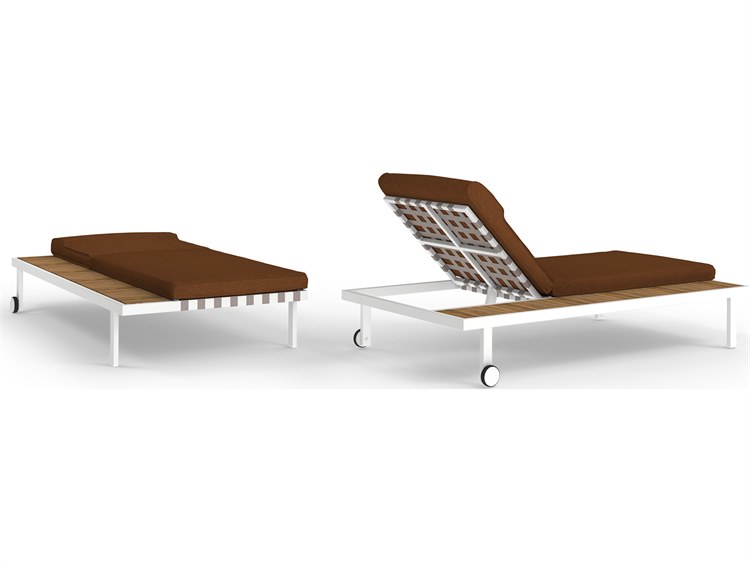 MamaGreen Albatross 304 Stainless Steel Multi-Location Sunbed Chaise Lounge with Side Tray