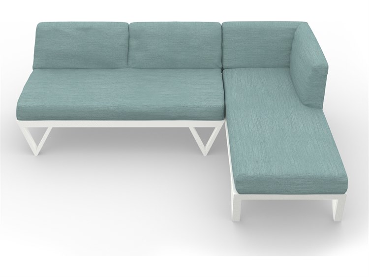 MamaGreen Bondi Belle Aluminum Sectional Patio Lounge Set 8