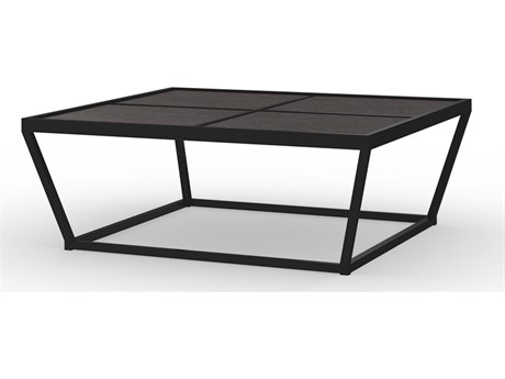 MamaGreen Bondi Aluminum 53'' Big Square HPL Top Square Coffee Table
