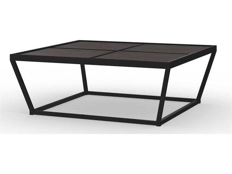MamaGreen Bondi Aluminum 53'' Big Square HPL Top Square Coffee Table