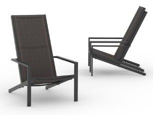 MamaGreen Bondi Aluminum Full Sling Adirondack Chair