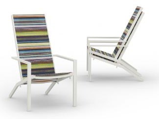 MamaGreen Bondi Aluminum Full Sling Tall Adirondack Chair