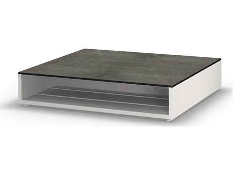 MamaGreen Boulevard Aluminum 43.5'' Square HPL Top Coffee Table