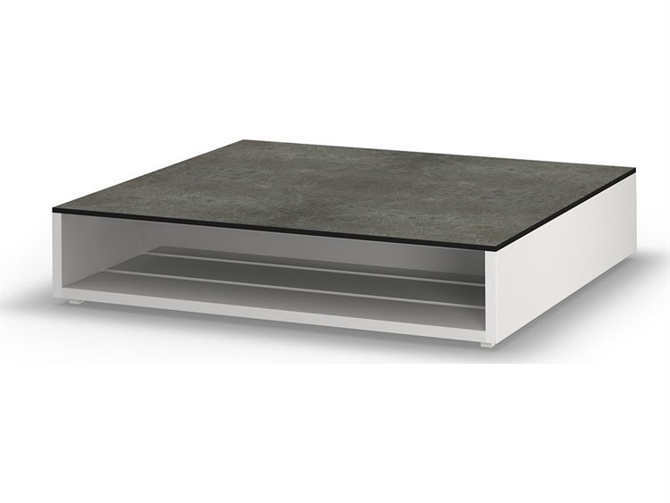 MamaGreen Boulevard Aluminum Square HPL Top Outdoor Patio Coffee Table