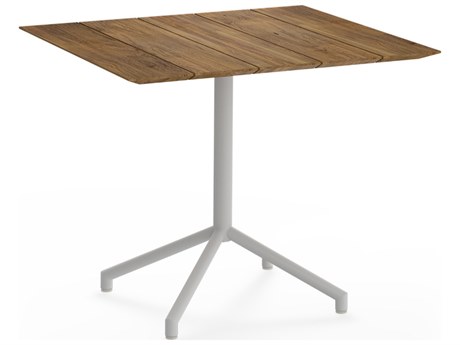 MamaGreen Caffe Stainless Steel 35'' Wide Square Bistro Table