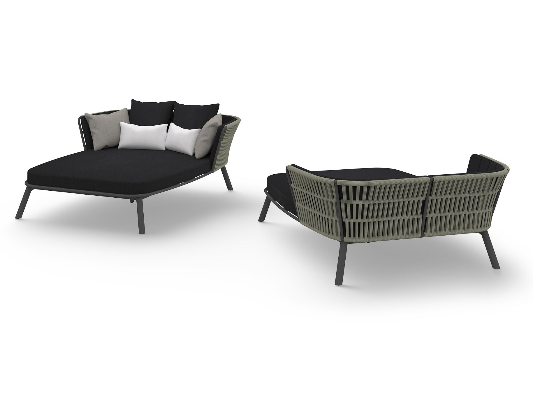Mamagreen Daisy Rae Aluminum Rope Daybed