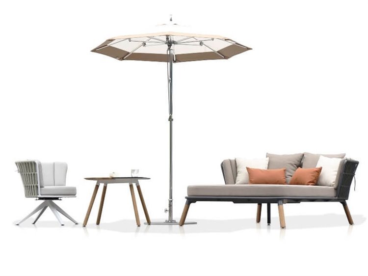 MamaGreen Daisy Rae Teak Rope Outdoor Lounge Set