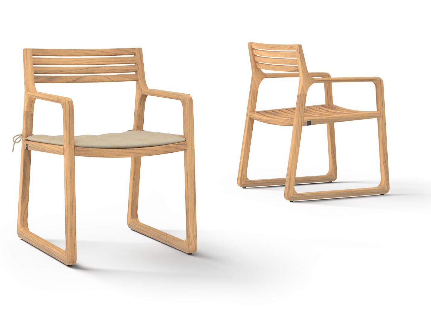 MamaGreen Estate Teak Dining Arm Chair
