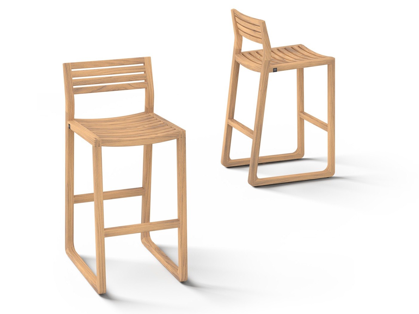 MamaGreen Estate Teak Bar Side Chair
