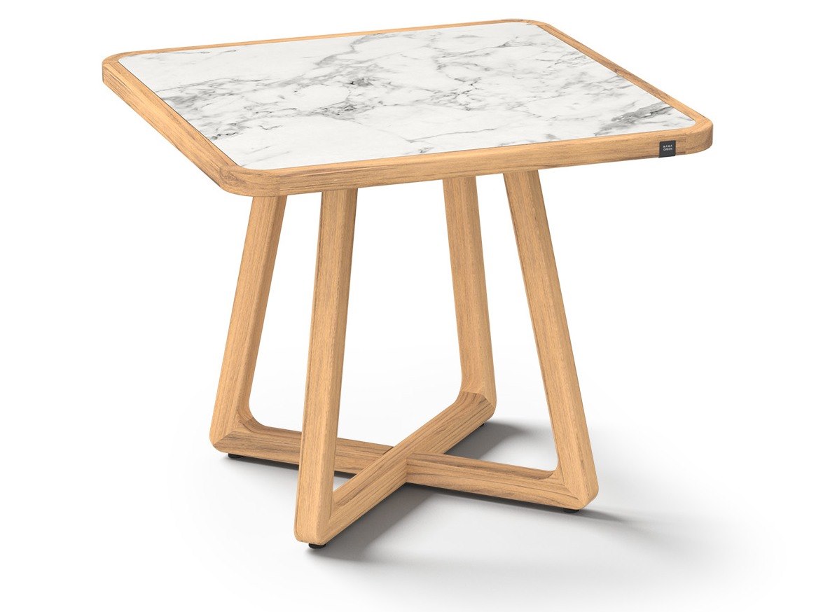 MamaGreen Estate Teak Counter Square HPL Top Bistro Table