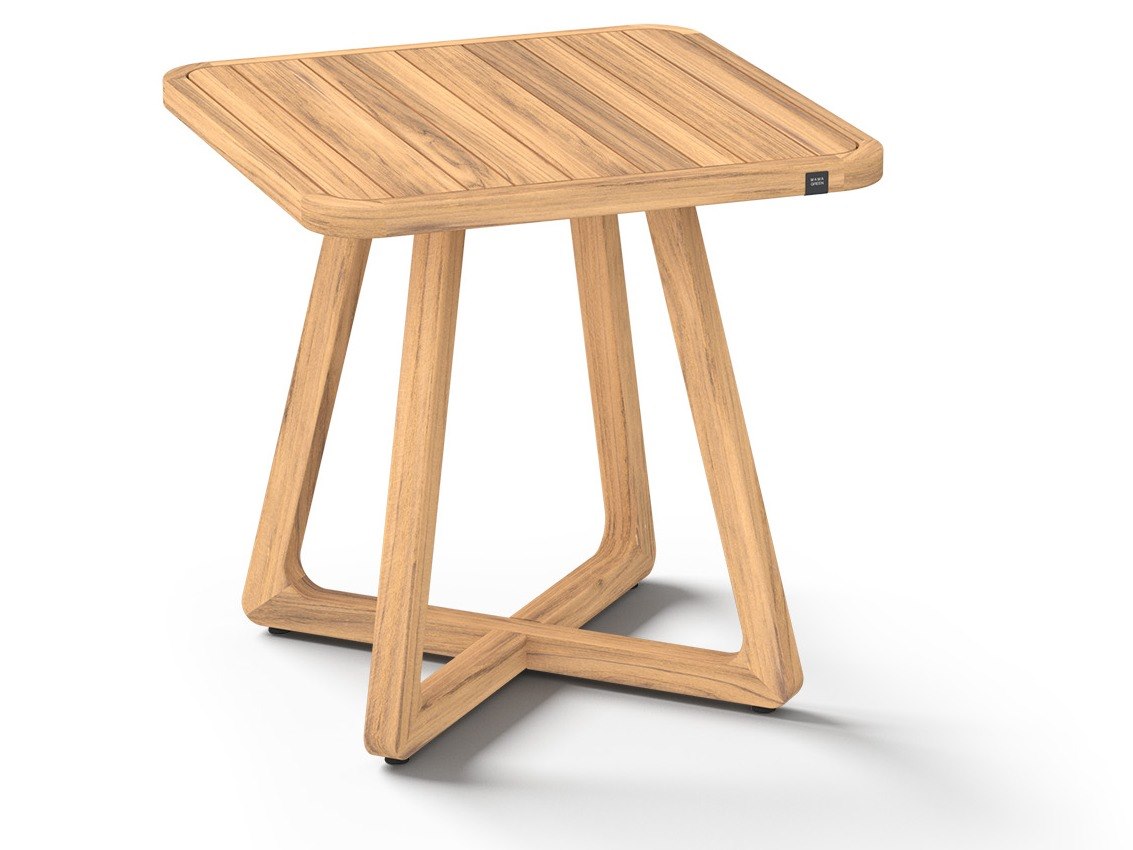 MamaGreen Estate Teak Counter Square Bistro Table