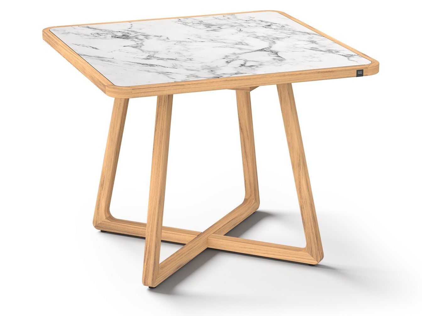 MamaGreen Estate Teak Square HPL Top Counter Table