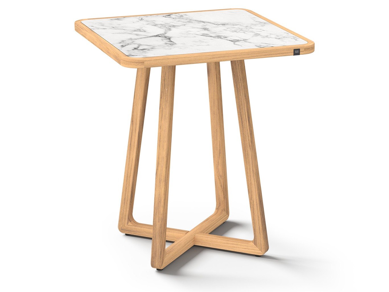 MamaGreen Estate Teak Square HPL Top Bar Table