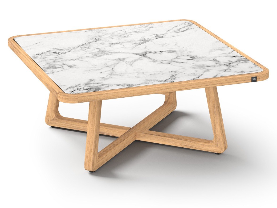 MamaGreen Estate Teak Square HPL Top Coffee Table