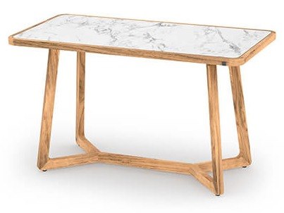 MamaGreen Estate Teak Rectangular HPL Top Bar Table