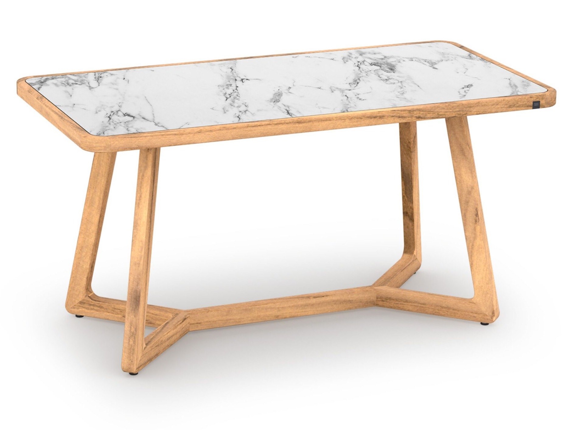MamaGreen Estate Teak Rectangular HPL Top Counter Table