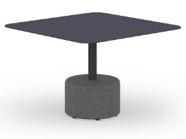 MamaGreen Glyph Aluminum Stone Square Low Coffee Table