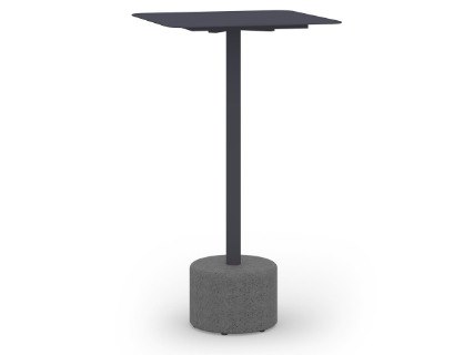 MamaGreen Glyph Aluminum Stone Square Top Bar Table