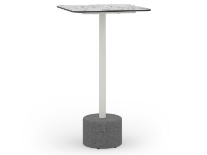 MamaGreen Glyph Aluminum Stone Square HPL Top Bar Table
