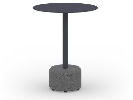 MamaGreen Glyph Aluminum Stone Round Low End Table