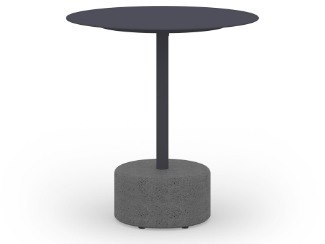MamaGreen Glyph Aluminum Stone Round Low Coffee Table