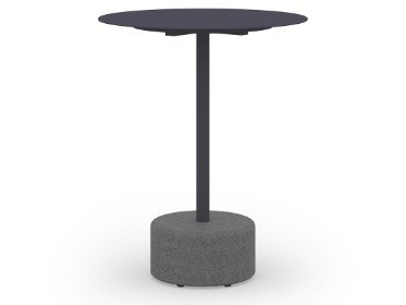 MamaGreen Glyph Aluminum Stone Round Bistro Table
