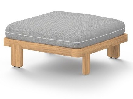 MamaGreen Hacienda Teak Cushion Ottoman