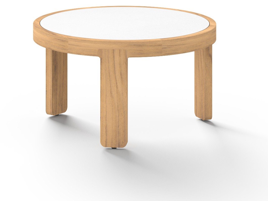 MamaGreen Hacienda Teak Small Round HPL Top Coffee Table