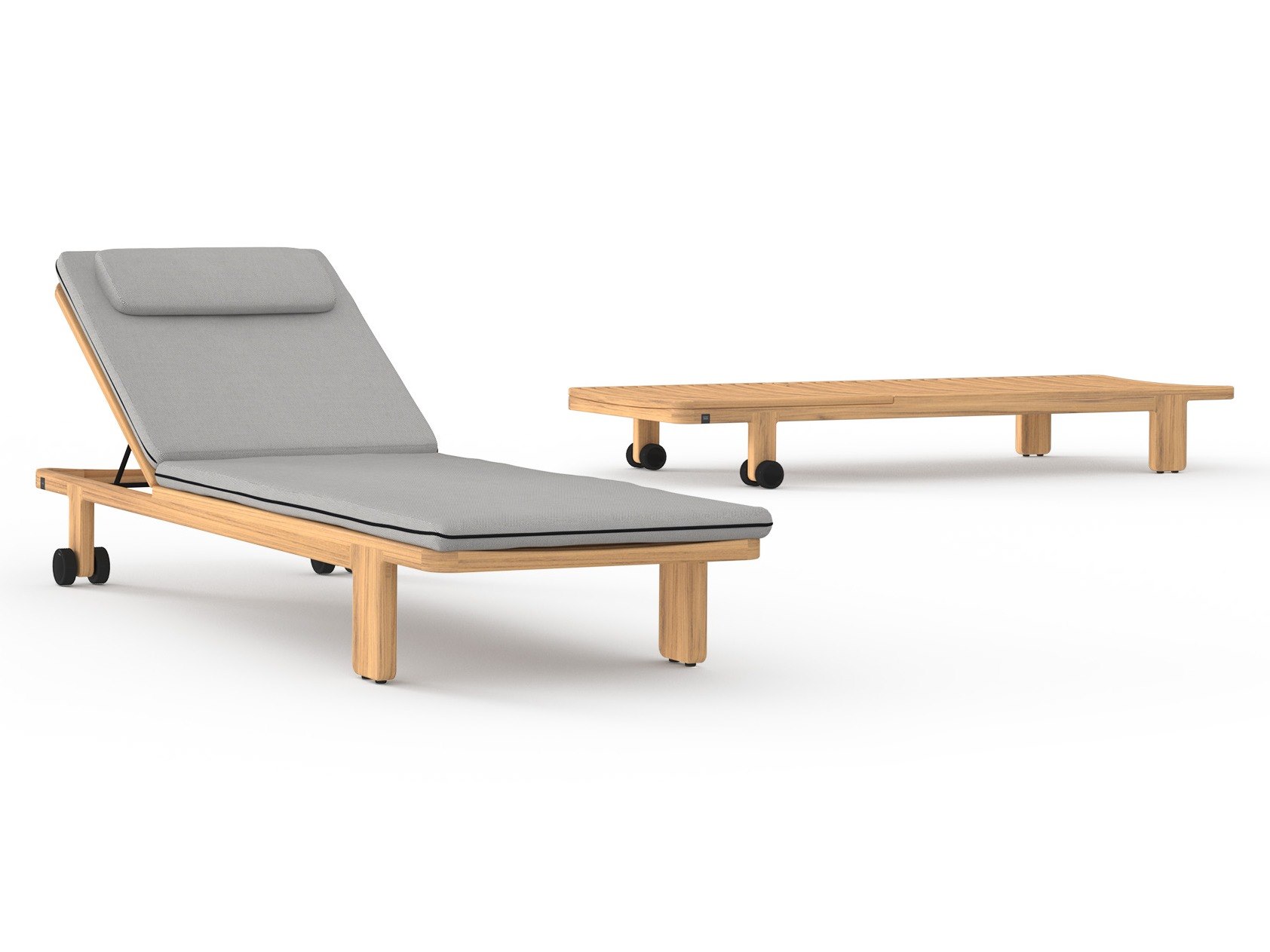 MamaGreen Hacienda Teak Cushion Sunbed